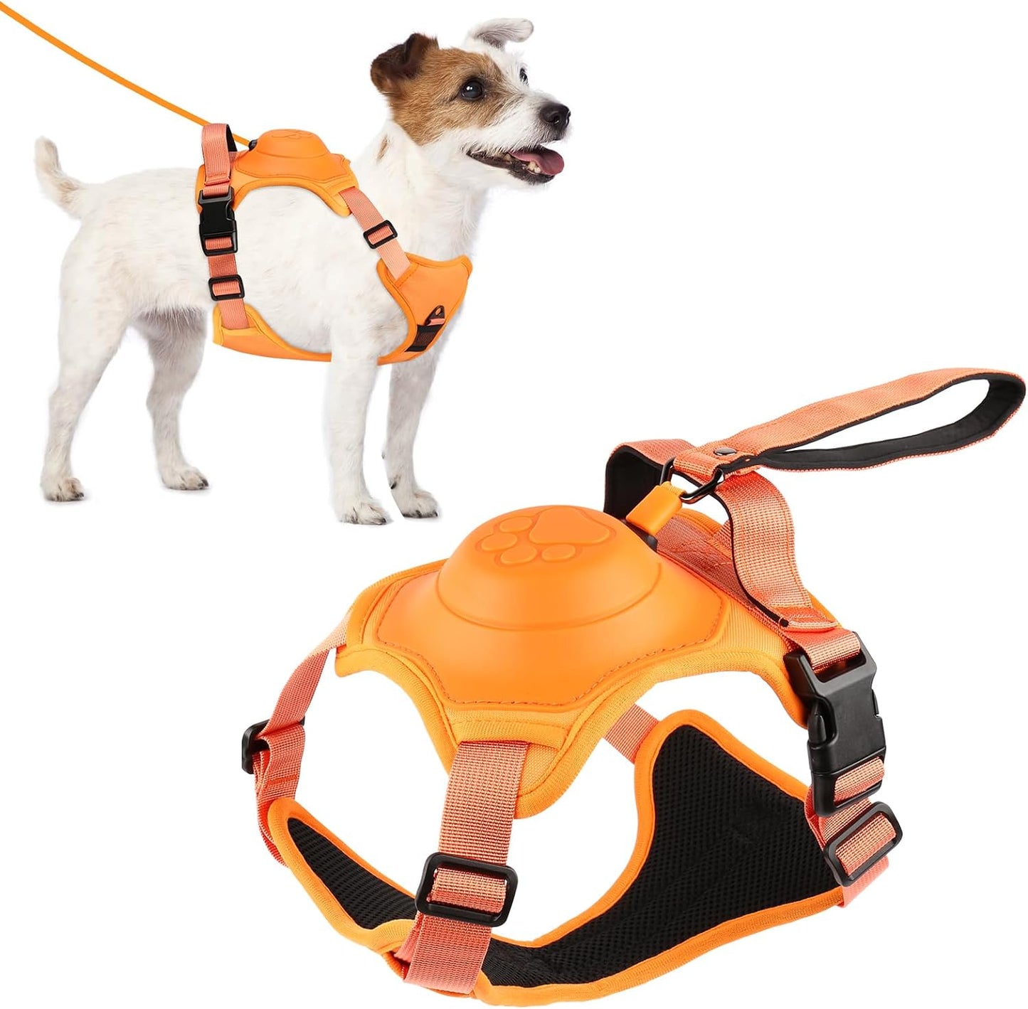 Retractable No-Pull Dog Harness