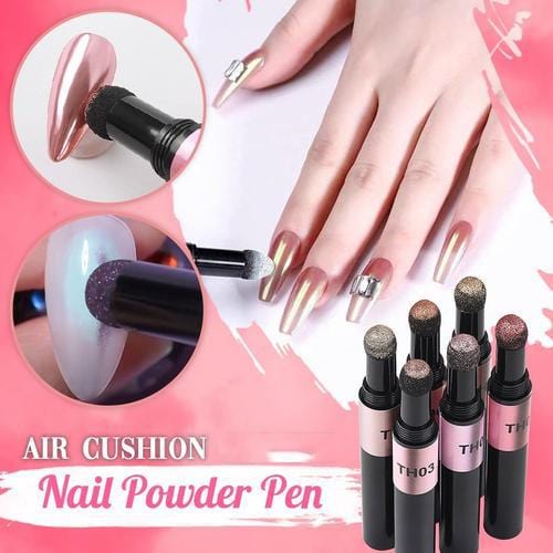 ChromeStick - Nail Art Mirror Effect Air Cushion Powder Pen