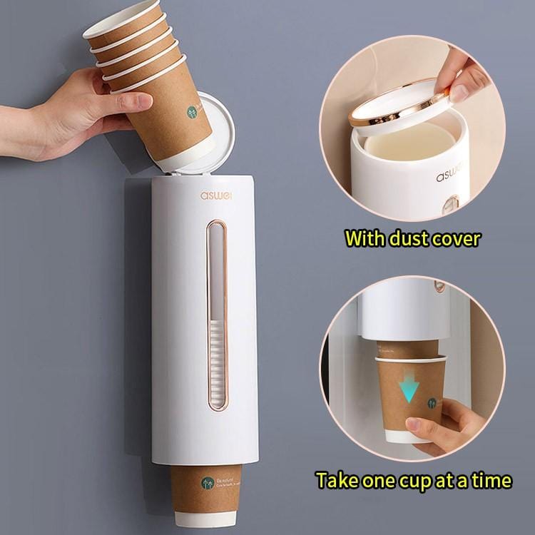 CupDrop - Wall Mounted Automatic Disposable Cup Dispenser