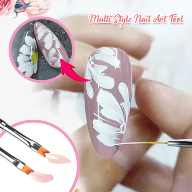 FloraPen - Chic Flower Petal Nail Art Brush Pen Set