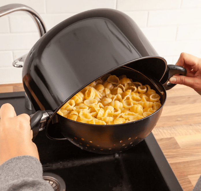 StrainPot - Cooking Pot with Built-In Strainer