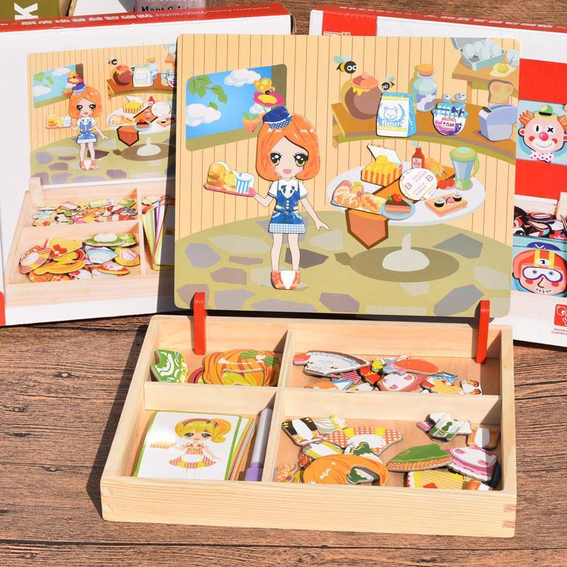 3D Matching Wooden Puzzle Box