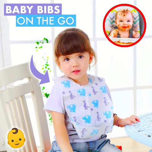 BibToGo - Spill Proof Disposable Baby Bibs (10pcs Pack)