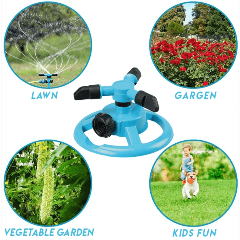 AquaLawn - Automatic 360° Rotating Garden Sprinkler