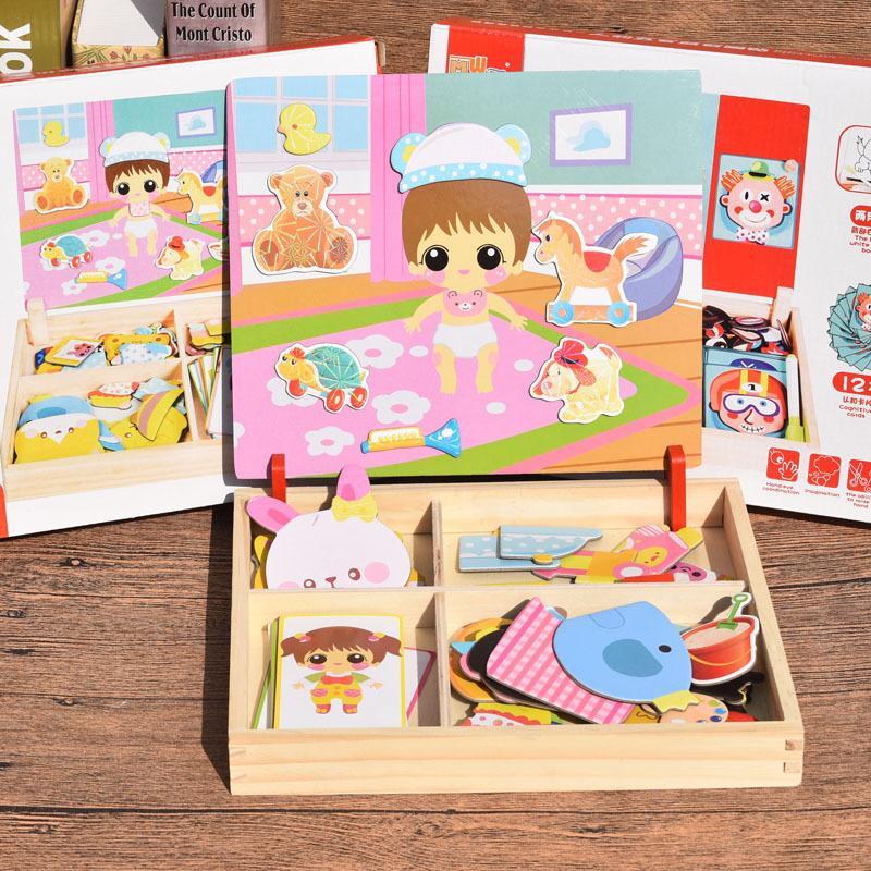 3D Matching Wooden Puzzle Box