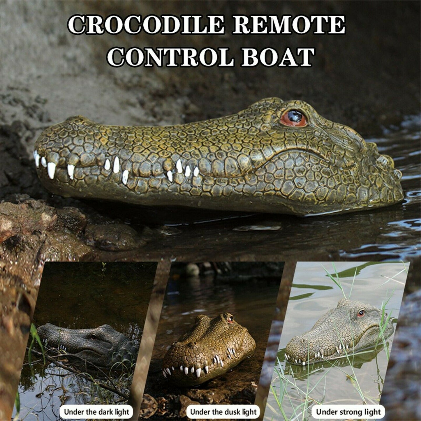 Crocodile Head Remote Control  Boat