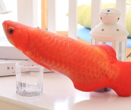 Stuffed Catnip Kicker Fish Toy