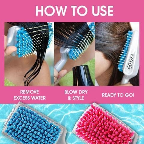 TowelComb - Quick Style Water Absorbent Paddle Brush