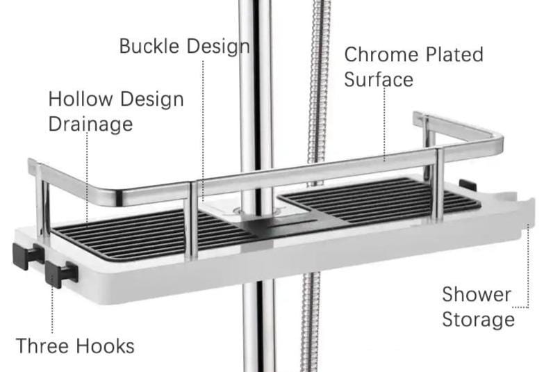 ShowerBranch - Punch-Free Instant Shower Organizer Rack