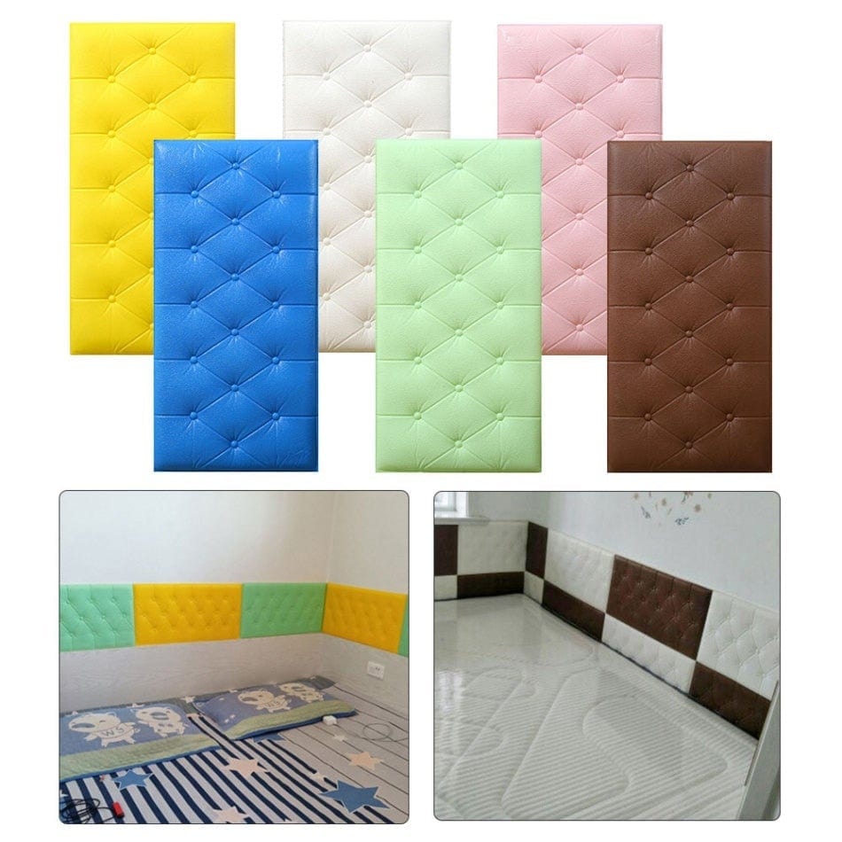 WallCush - Peel and Stick Soft Wall Cushion Mat
