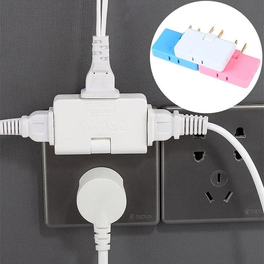 CrannyOutlet - Rotatable Socket Converter Ultra Thin Plug