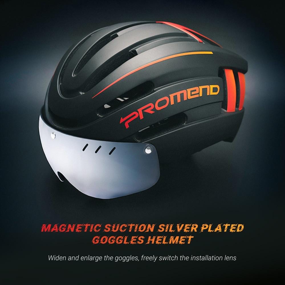 HelmetPlus - Multifunctional Bike Helmet With Magnetic Visor and LED Rear Light
