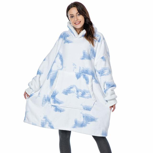 WearAHug - Winter Sherpa Oversized Hoodie Blanket