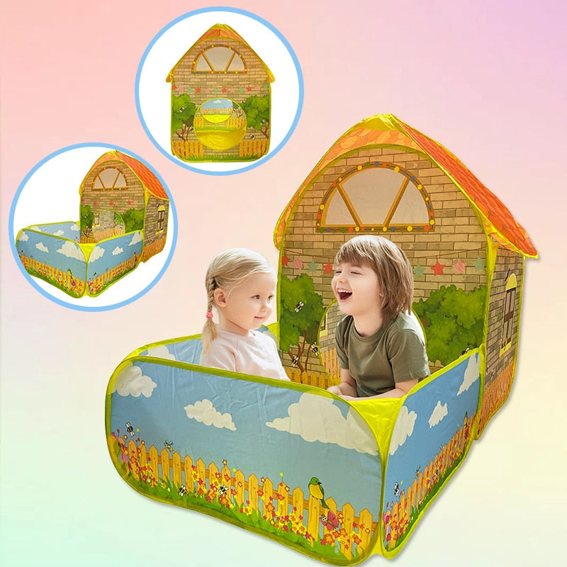PopHouse - Pop Up Kids House Play Tent