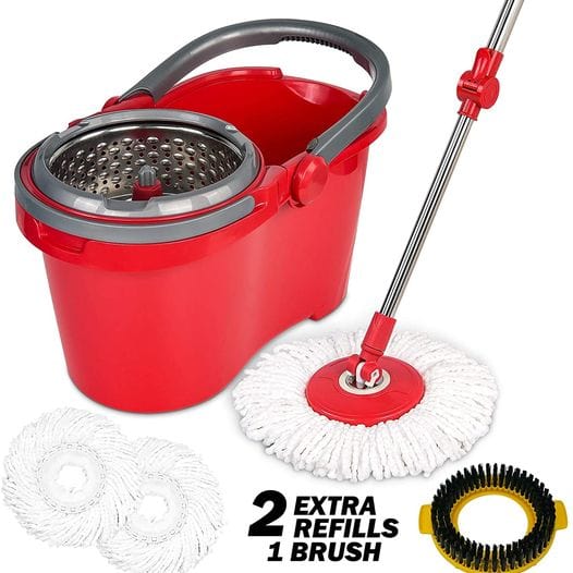 Spin Mop Wringer Bucket Set