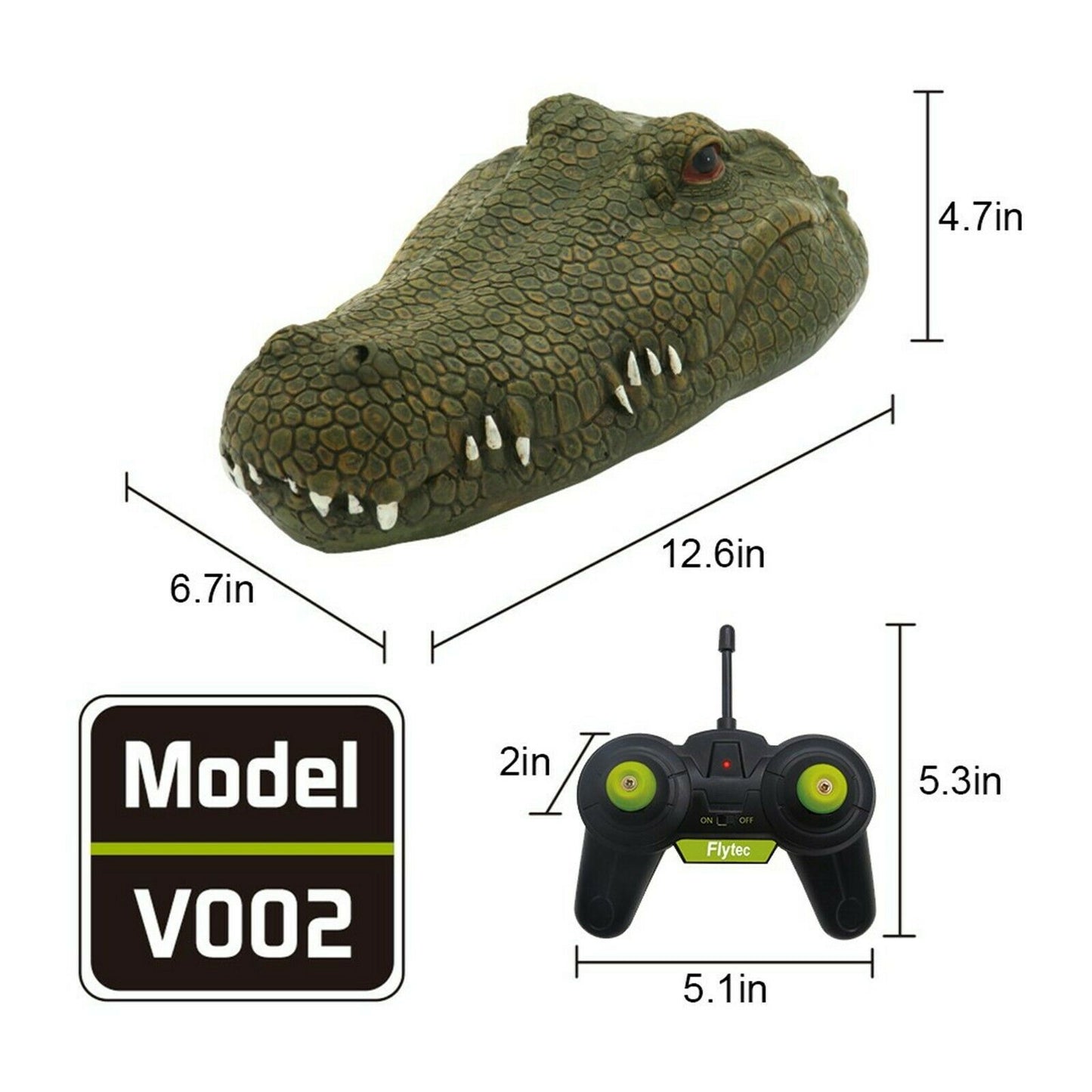 Crocodile Head Remote Control  Boat